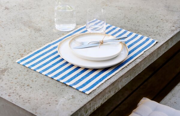 Södahl Set dvou modrých prostírání Stripe 48 x 33 cm