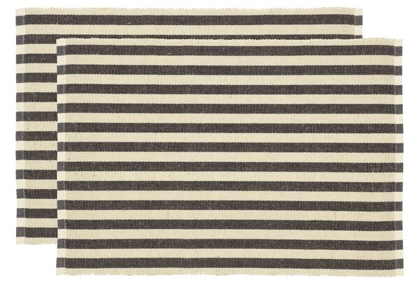 -25 % Dny MOMENTI– Södahl Set dvou šedých prostírání Stripe 48 x 33 cm
