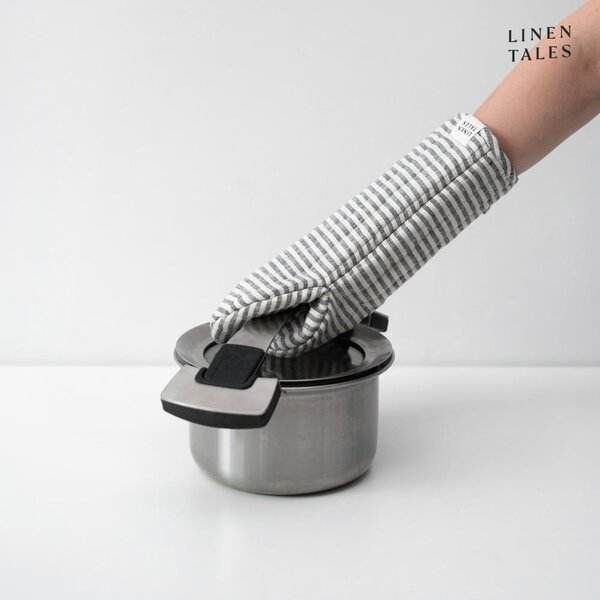 Lněná chňapka Thin Black Stripes – Linen Tales
