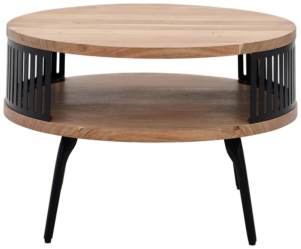 KONFERENČNÍ STOLEK, přírodní barvy, dřevo, kov, 75/75/44 cm Carryhome - Konferenční stolky