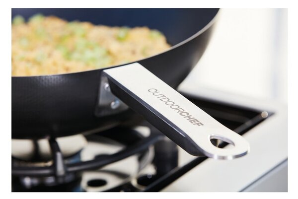 Grilovací ocelová pánev s poklicí ø 33 cm – Outdoorchef