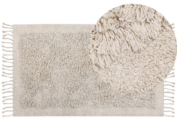 Bavlněný koberec 80 x 150 cm béžový BITLIS