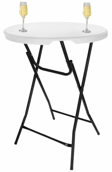 Zahradní barový stůl 110x80 cm SPRINGOS GF0101 bílý