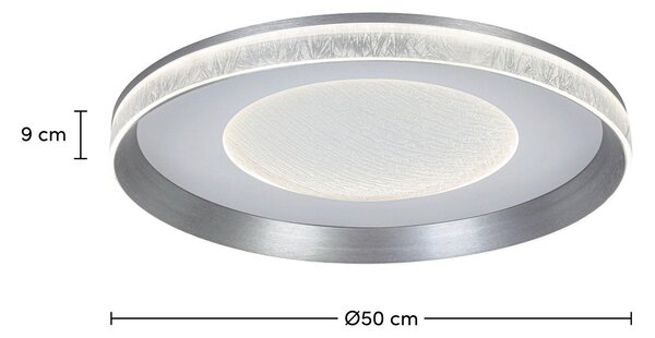 STROPNÍ LED SVÍTIDLO, 50/9 cm Novel - Stropní svítidla