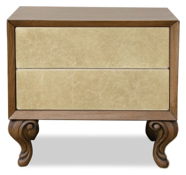 IBA Luxusní noční stolek Veneto Potah: Látka, Odstín dřeva: Buk