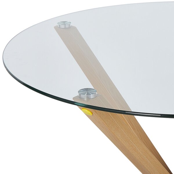 Jídelní stůl ALTURA Průhledná 90 cm 90 cm