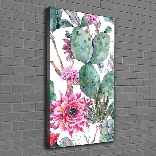 Vertikální Moderní obraz canvas na rámu Kaktusy ocv-116179692