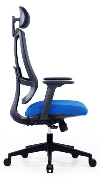 Kancelářská ergonomická židle SLIDE — více barev Modrá