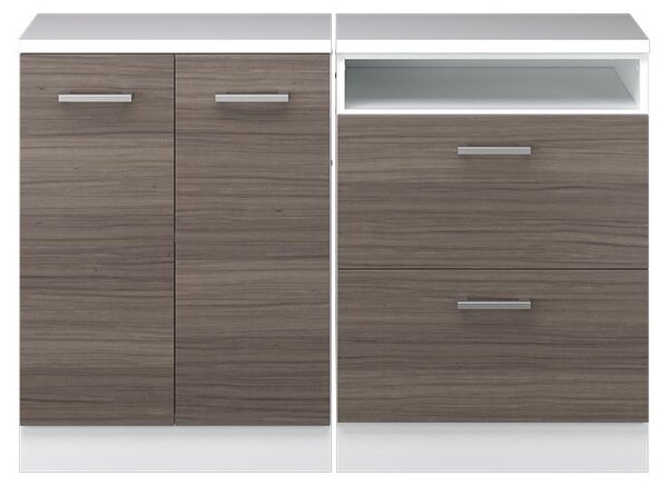 Kuchyňská skříňka pod šikmou střechu Vicco R-Line Ušlechtilá šedá 120 cm Sada 2 korpusů skříně hloubka 60 cm, Model 60095