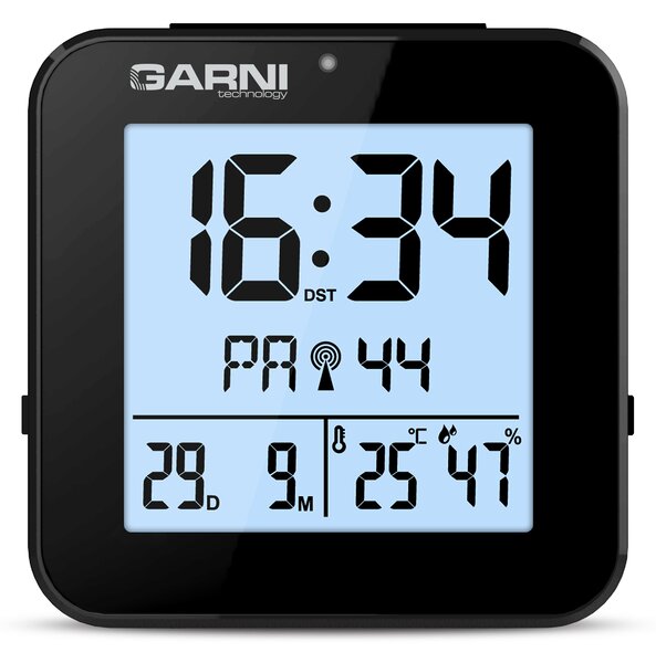 GARNI technology Digitální budík s měřením vnitřní teploty a rel. vlhkosti GARNI 138B