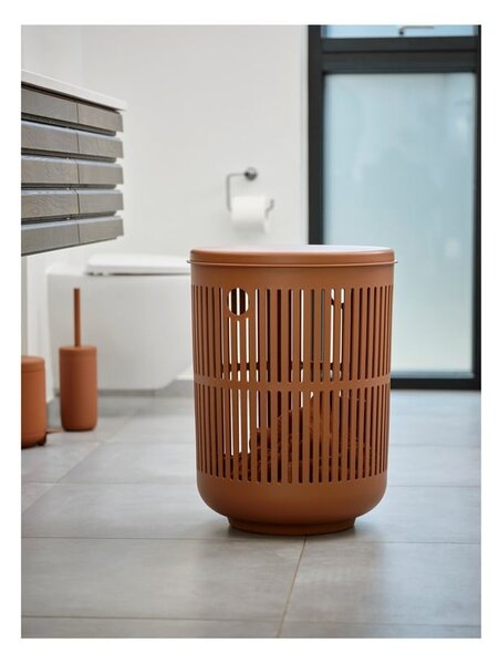 Oranžová kameninová WC štětka Ume – Zone