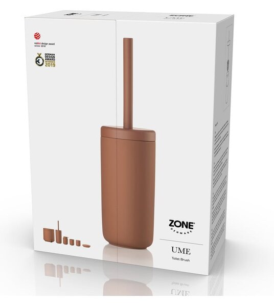 Oranžová kameninová WC štětka Ume – Zone