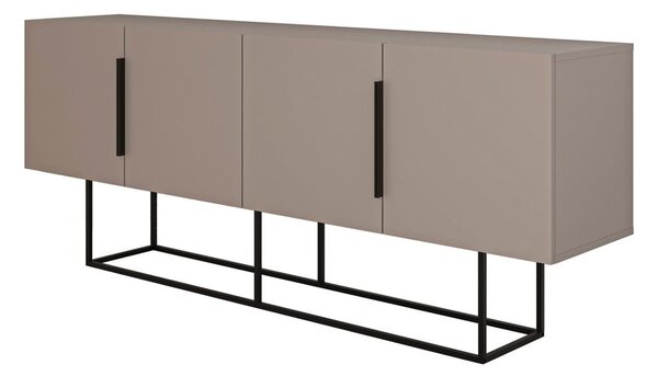 Šedo-béžová nízká komoda 200x80 cm Titan – Marckeric