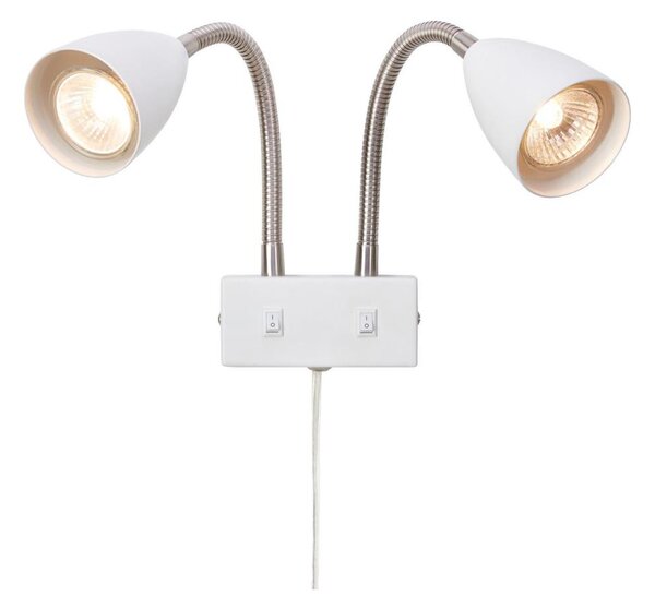 Markslöjd 108900 - Nástěnné bodové svítidlo CIRO 2xGU10/7W/230V bílá