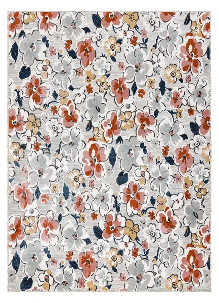 Dywany Łuszczów Kusový koberec Botanic 65239 flowers grey ROZMĚR: 78x150