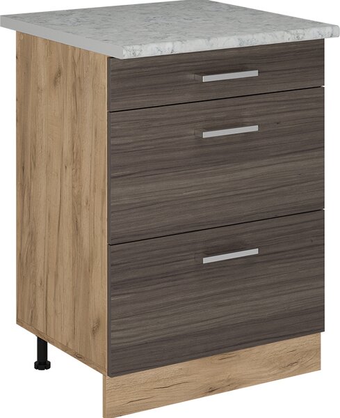 Spodní skříňka kuchyňské linky Vicco R-Line Ušlechtilá šedá 60 cm PD Mramor, Model 53976