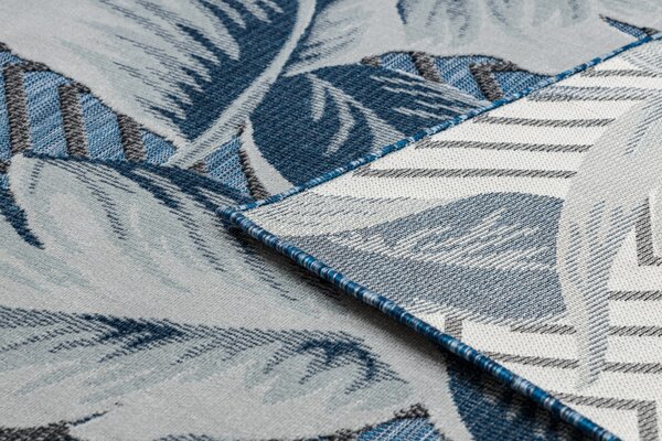 Dywany Łuszczów, Kusový koberec Botanic 65242 Feathers navy – na ven i na doma, 117x170, modrá, chodba / předsíň