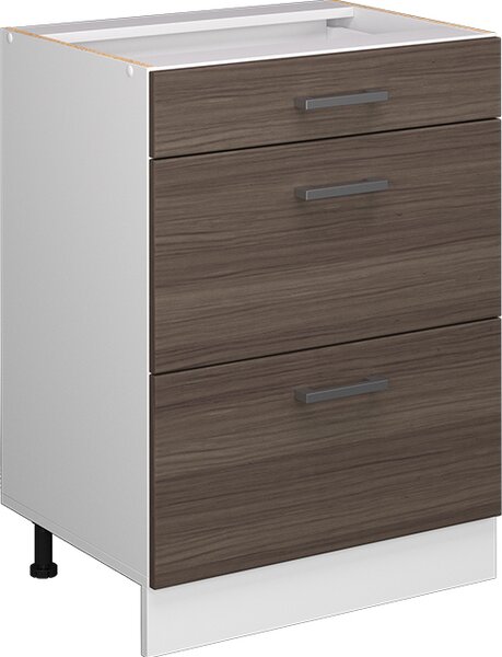 Spodní skříňka kuchyňské linky Vicco R-Line Ušlechtilá šedá 60 cm se zásuvkami, bez pracovní desky, Model 37724