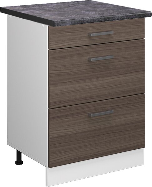 Spodní skříňka kuchyňské linky Vicco R-Line Ušlechtilá šedá 60 cm se zásuvkami, PD Antracit, Model 46927