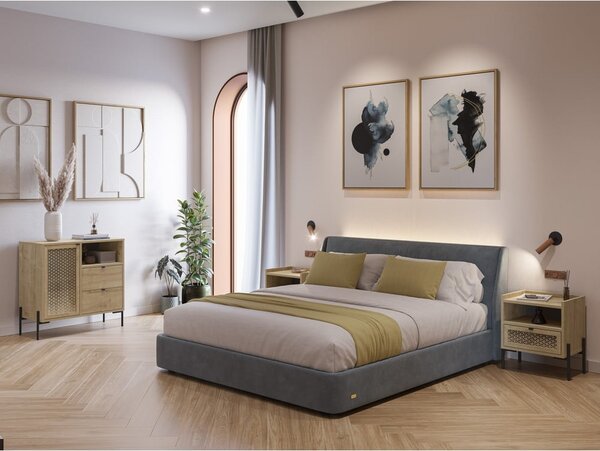 Skříňka v dekoru dubu v přírodní barvě 80x80 cm Inca – Marckeric