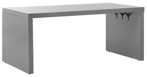 Betonový zahradní stůl ve tvaru U 180 x 90 cm šedý TARANTO