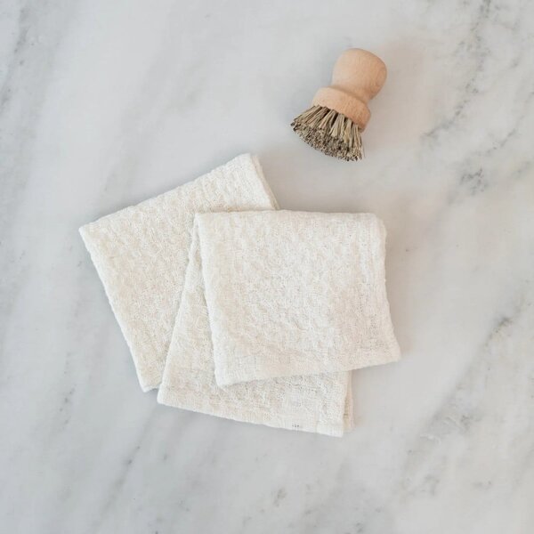 Lněné utěrky v sadě 2 ks 26x26 cm Undyed – Linen Tales