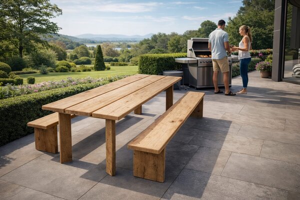 Zahradní jídelní stůl - Dubrix Velikost Desky: 1300x800 (mm)
