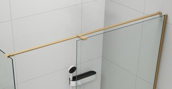 Polysan ESCA univerzální rohová podpěra pro sprchové zástěny 1400 mm, matná zlatá
