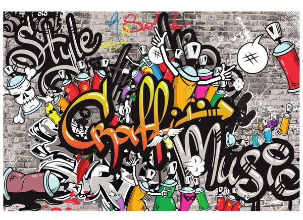 Tapeta barevné graffiti