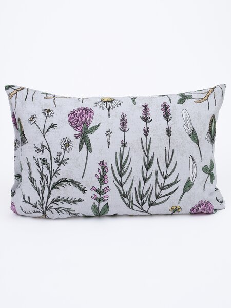 MK Lůžkoviny Krepový povlak na polštář Renforcé 40 x 60 cm - Herbář šedý