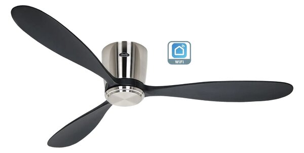CasaFan 313290W Eco Plano Wood WiFi, černá, stropní ventilátor