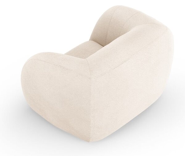 Krémové křeslo z textilie bouclé Essen – Cosmopolitan Design