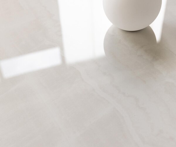DELIFE Konzolový stůl Edge polygonální 180×50 cm keramika onyx champagne Spios kov titanová barva