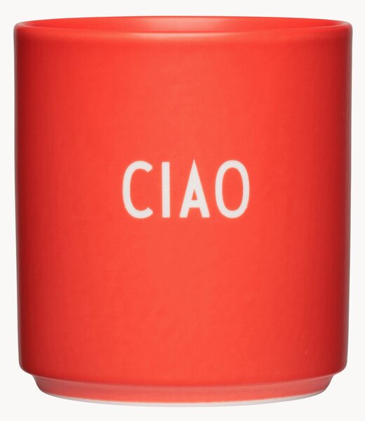 Hrnek's nápisem Favourite Ciao
