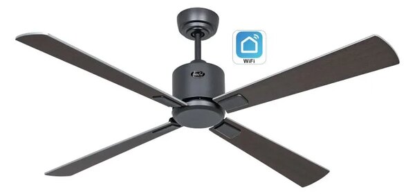 CasaFan 952242W Eco Neo III WiFi, stříbrná a wenge, stropní ventilátor
