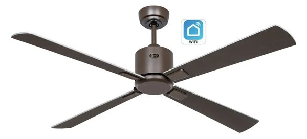 CasaFan 949242W Eco Neo III WiFi, stříbrná a wenge, stropní ventilátor