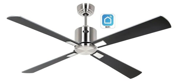 CasaFan 942242W Eco Neo III WiFi, stříbrná a wenge, stropní ventilátor