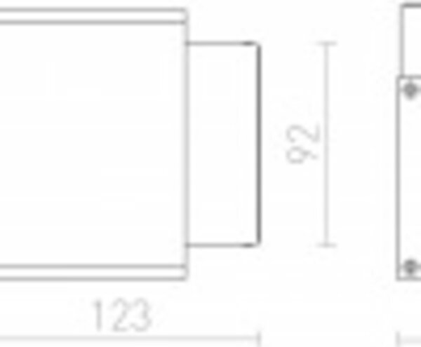 RED - DESIGN RENDL RENDL DIXIE 4X12 nástěnná stříbrnošedá 230V/700mA LED 2x3W 48° IP54 3000K R10356