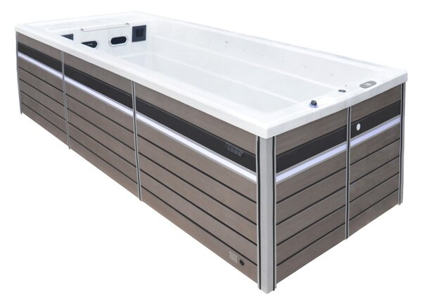 Relax na MAX Swim Spa SR 860 B Barva: mramorově-bílá, Barva bočnice: šedá