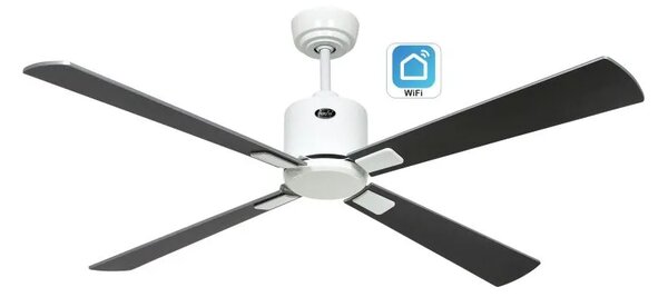 CasaFan 943242W Eco Neo III WiFi, stříbrná a wenge, stropní ventilátor