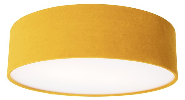 Chytré stropní svítidlo okrové 40 cm vč. 2 Wifi A60 - Drum