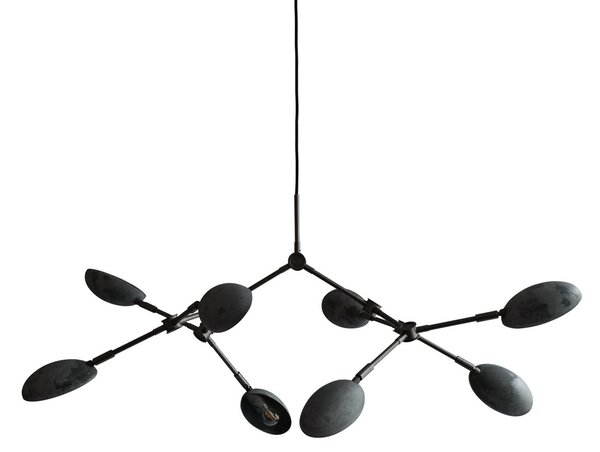 Lustry 101 COPENHAGEN, Drop, Šedá, Chodba, Hliník, Design