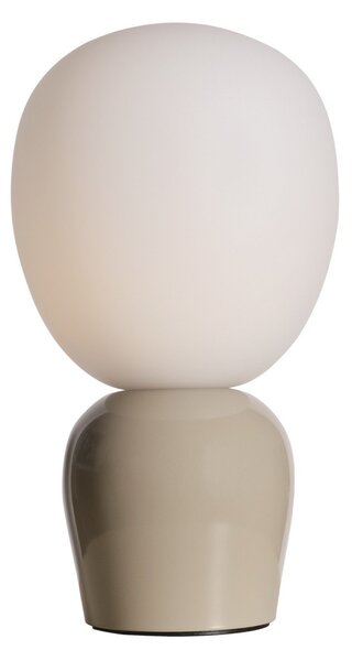 Stolní lampa Belid, Buddy, Šedá, Obývací pokoj, Sklo, Design