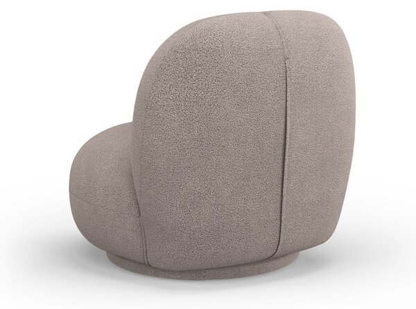 Béžové křeslo z textilie bouclé Chuck – Micadoni Home