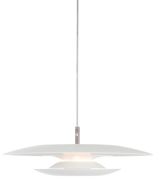 Závěsná svítidlo Belid, Eclipse, stmívatelné, Bílá, Obývací pokoj, Kov, Design