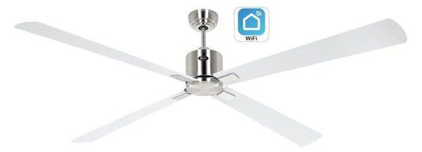 CasaFan 942409W Eco Neo III WiFi, světle šedá a bílá, stropní ventilátor