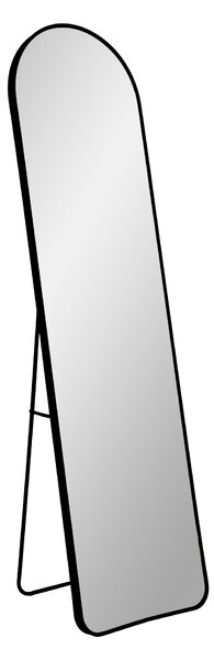 Nordic Living Černé kovové stojací zrcadlo Zahrah 150 cm
