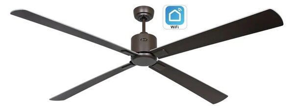 CasaFan 949411W Eco Neo III WiFi, stříbrná a wenge, stropní ventilátor