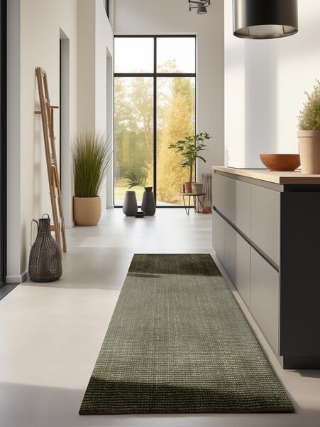 Khaki jutový běhoun 80x200 cm Bouclé – Hanse Home