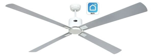 CasaFan 943409W Eco Neo III WiFi, světle šedá a bílá, stropní ventilátor